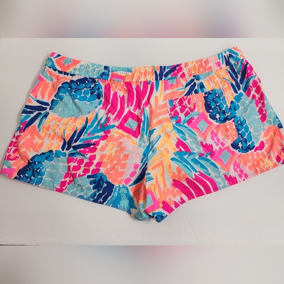 Lilly Pulitzer Run Around Shorts Sz XL Goombay Smashed - Picture 3 of 5
